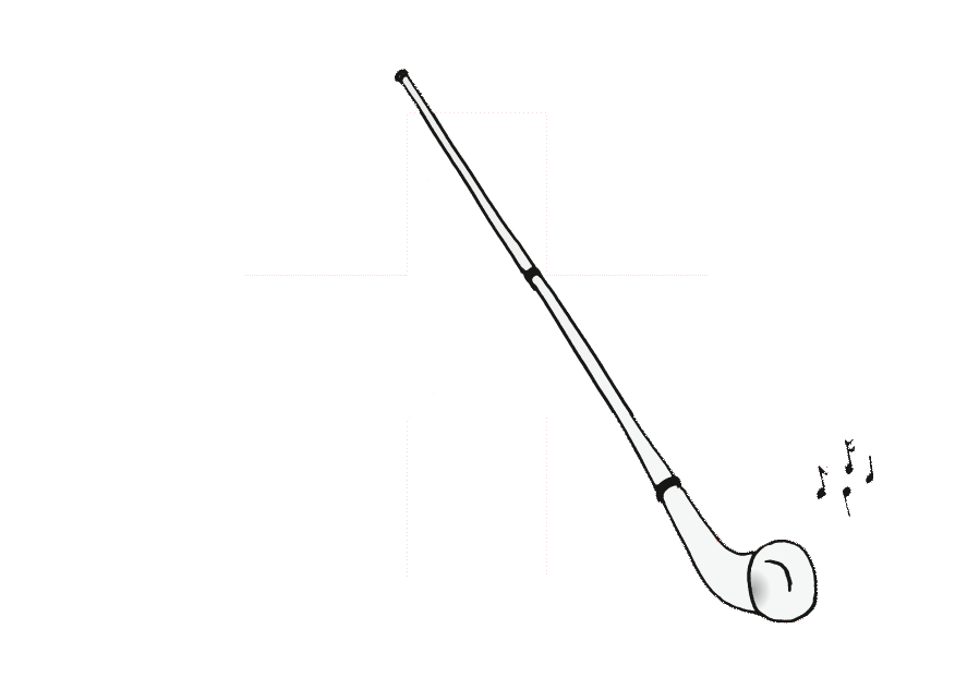 Schweizer Kreuz mit Alphorn – Swiss cross with alphorn